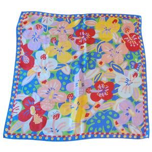 Vintage Ken Done Pure Silk Square Scarf – 28.5”